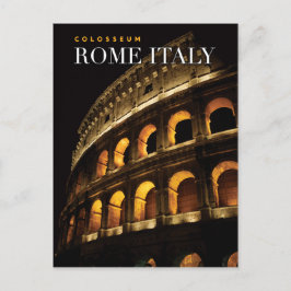 Cartão Postal colosseum rome itália
