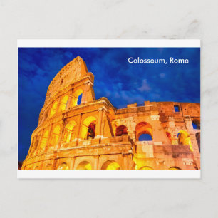 Cartão postal Colosseum twight Roma