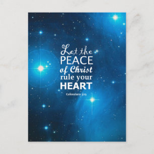 Cartão Postal Colossianos 3:15