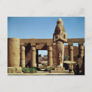 Cartão Postal Colósso das Ramsés II: estátua permanente de