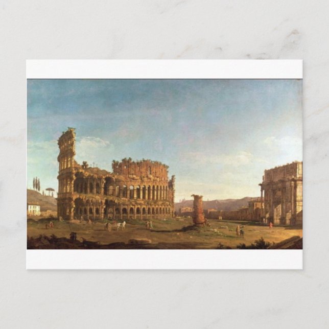 Cartão Postal Colosso e Arco de Constantina (Roma) (Frente)