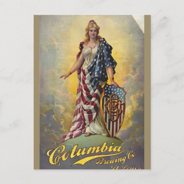 Cartão Postal Columbia Brewing Co. Poster (Frente)