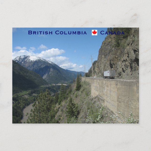 Cartão Postal Columbia Britânica Canadá (Frente)