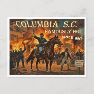 Cartão Postal Columbia Carolina do Sul, Famosamente Quente