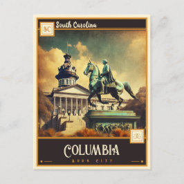Cartão Postal Colúmbia, Carolina do Sul | Vintage