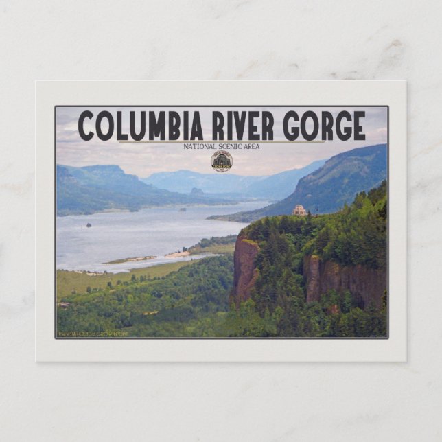 Cartão Postal Columbia Gorge - Crown Point.jpg (Frente)
