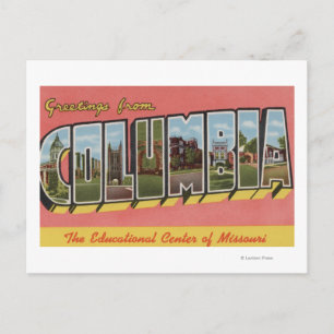 Cartão Postal Columbia, Missouri - Grandes Cenas de Letra