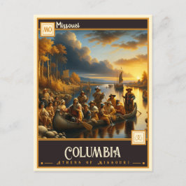 Cartão Postal Columbia, Missouri | Vintage