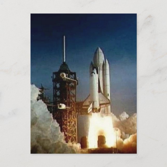 Cartão Postal Columbia Shape Shuttle (Frente)