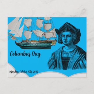 Cartão Postal Columbus day