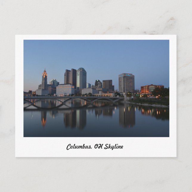 Cartão Postal Columbus, Oh Skyline (Frente)