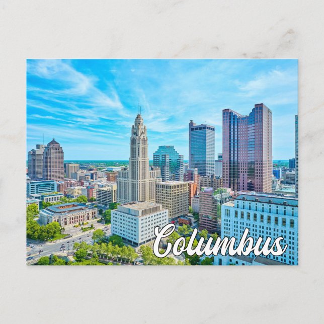 Cartão Postal Columbus, Ohio, Estados Unidos (Frente)