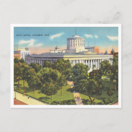 Cartão Postal Columbus Ohio Vintage State Capitólio