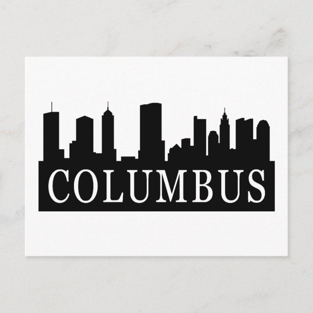 Cartão Postal Columbus Skyline (Frente)