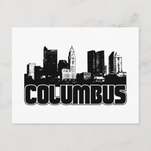 Cartão Postal Columbus Skyline
