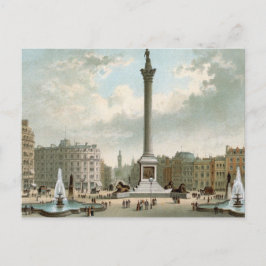 Cartão Postal Coluna de Nelson, Praça de Tralgar, Londres