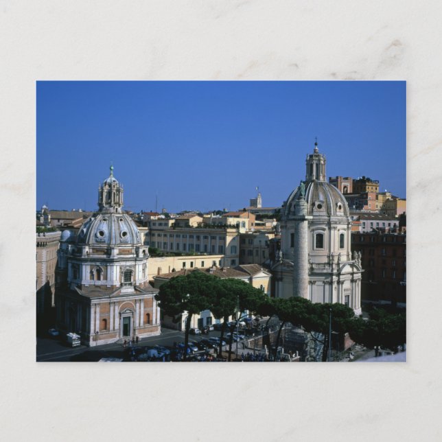 Cartão Postal Coluna de Trajan Roma Itália (Frente)