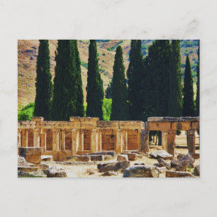 Cartão Postal Colunas antigas Hierapolis, Turquia