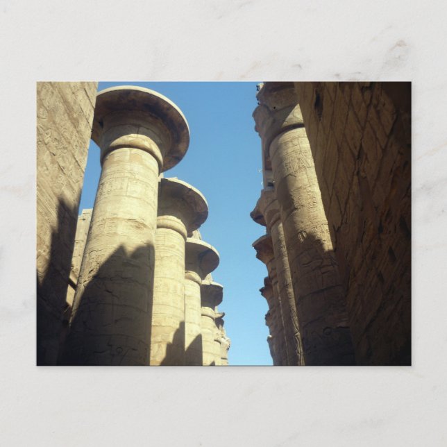 Cartão Postal colunas karnak (Frente)
