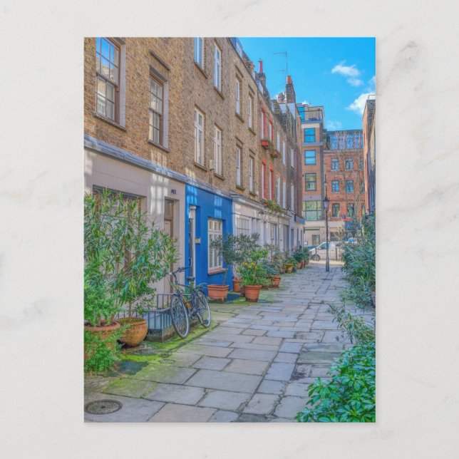 Cartão Postal Colville Place, Fitzrovia Londres Reino Unido (Frente)