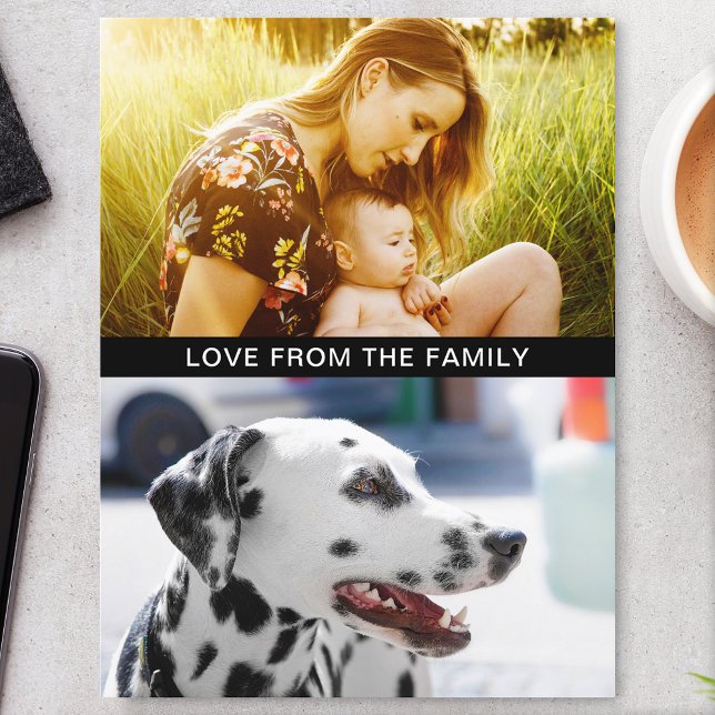 Cartão Postal com 2 Fotos e Mensagem (Criador carregado)