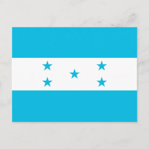 Cartão postal com a bandeira de Honduras