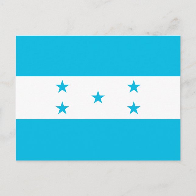 Cartão postal com a bandeira de Honduras (Frente)