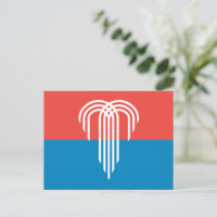 Cartão postal com a bandeira de Kansas City, Misso