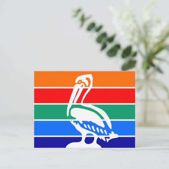 Cartão postal com a bandeira de São Petersburgo (Em pé/Frente)