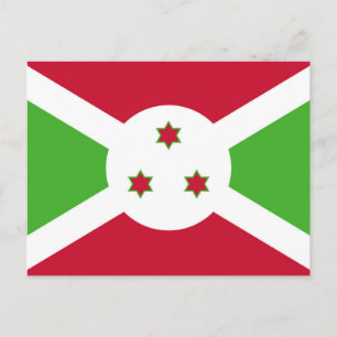 Cartão postal com a bandeira do Burundi