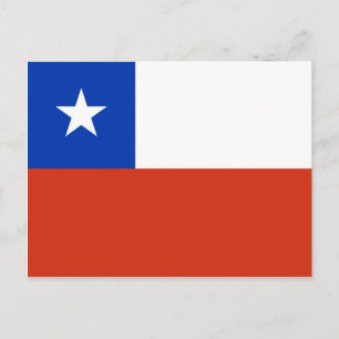 Cartão postal com a bandeira do Chile