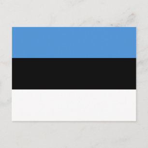 Cartão postal com a bandeira estônia