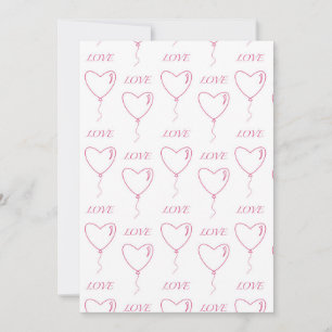 Cartão postal com amor