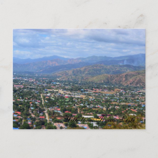 Cartão Postal Com amor, Timor Leste (Frente)