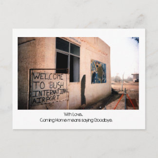 Cartão Postal Com amor... Vir para casa significa...