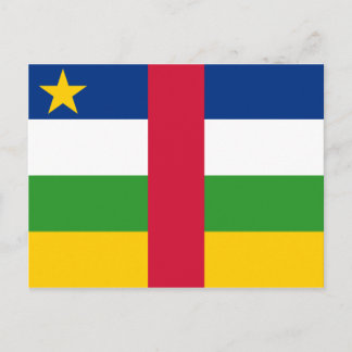 Cartão postal com bandeira da República Centro-Afr