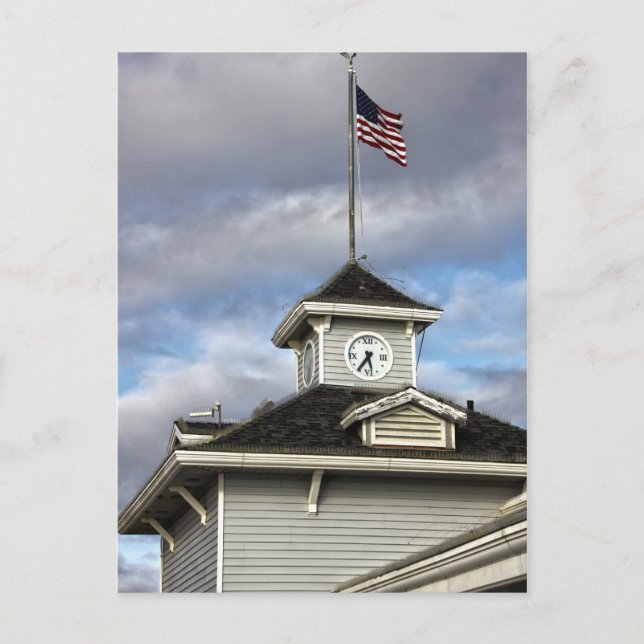 Cartão postal com "bandeira dos EUA" (Frente)