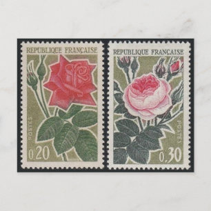 Cartão postal com carimbo clássico gravado