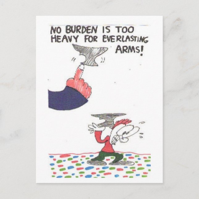 Cartão postal com cartazes engraçados da igreja, a (Frente)