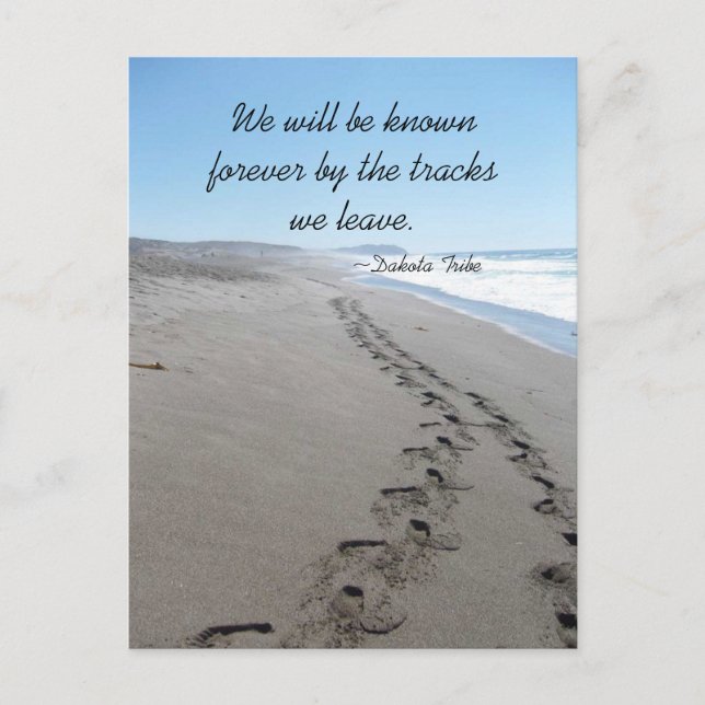 Cartão Postal com Citação da Tribo Dakota (Frente)