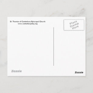 Cartão postal com cruz iluminada por sol