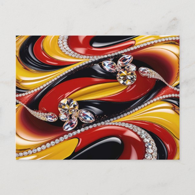 Cartão postal com Design de cores belgas (Frente)