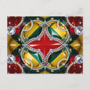 Cartão postal com design de cores de Los Angeles