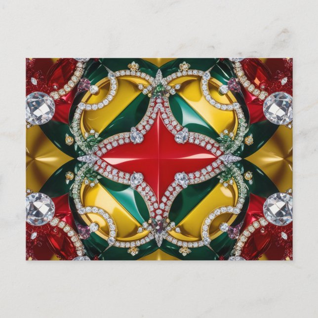 Cartão postal com design de cores de Los Angeles (Frente)