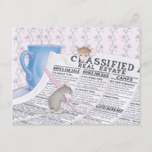 Cartão postal com Designs de mouse doméstico®