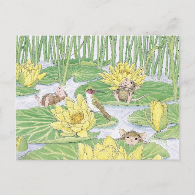 Cartão postal com Designs de mouse doméstico® (Frente)