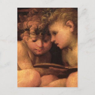 Cartão postal com dois ângulos curvados