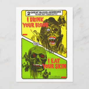 CARTÃO POSTAL COM DOIS RECURSOS HORROR