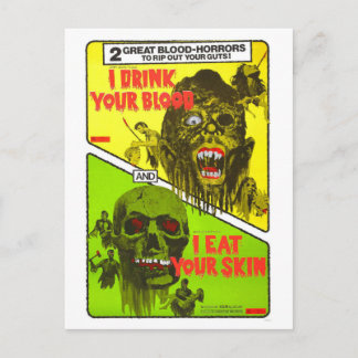 CARTÃO POSTAL COM DOIS RECURSOS HORROR