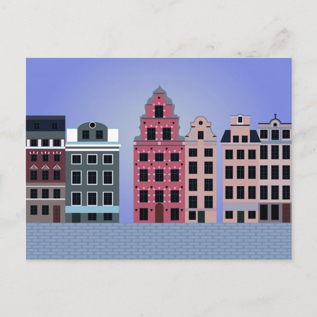 Cartão postal com Estocolmo (Frente)